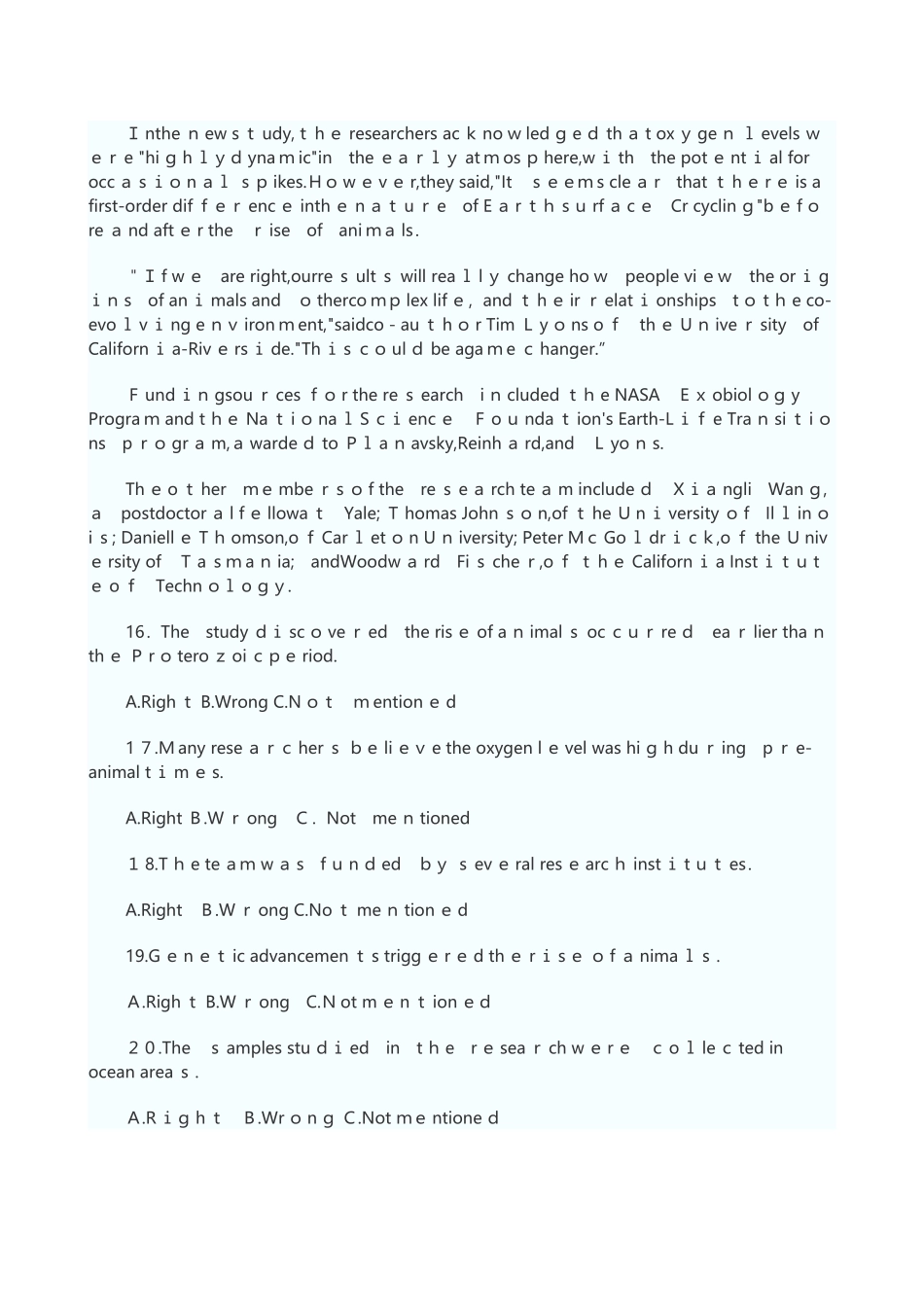 2024年职称英语理工类A级考试真题_第3页