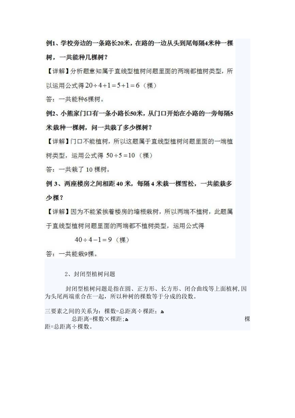 2024年植树问题知识点_第2页