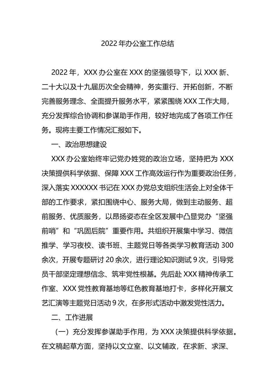 2022年办公室工作总结_第1页