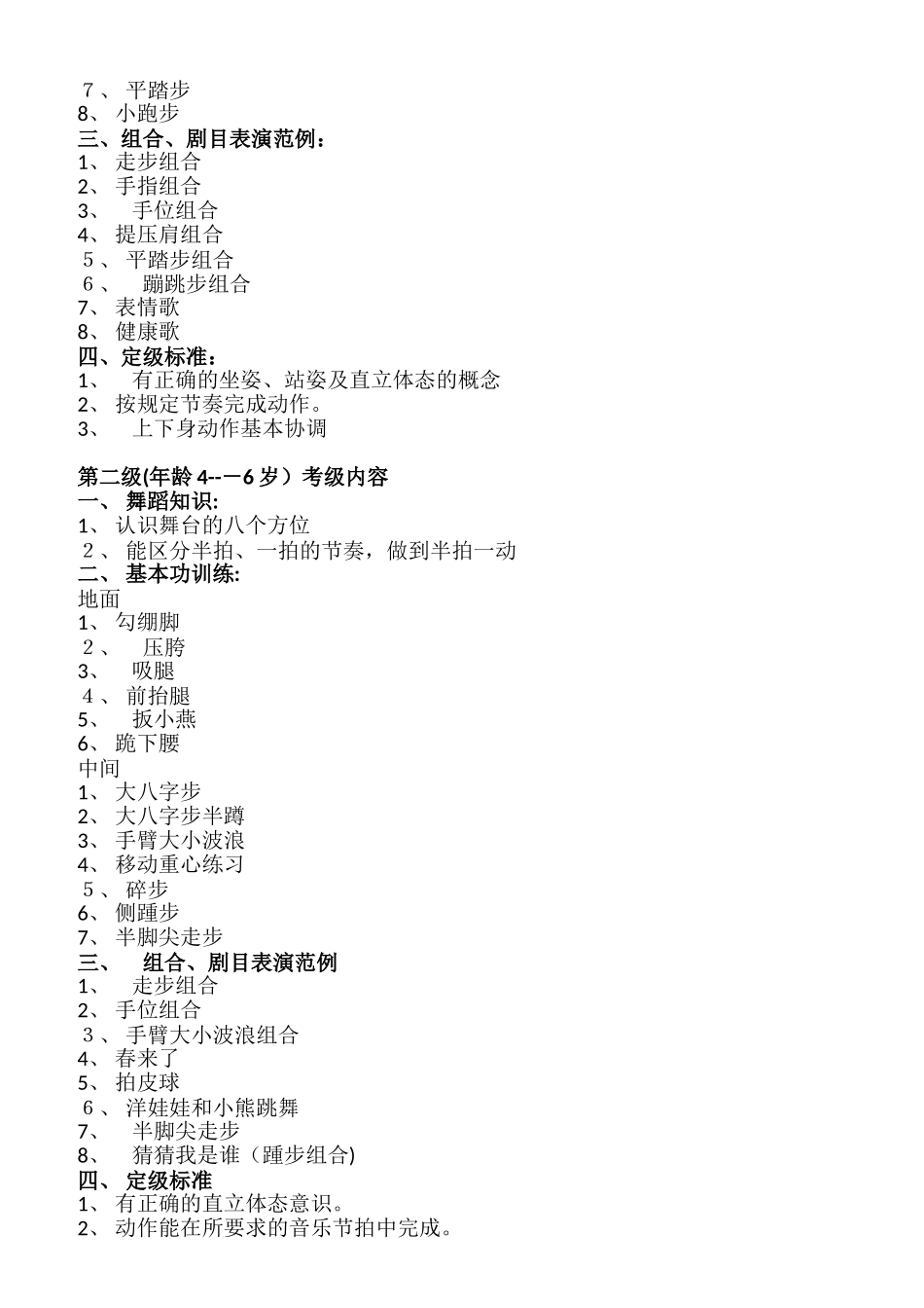 2024年中歌中国舞考级大纲1-10级_第2页