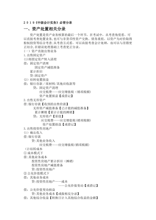 2024年中级会计实务必背分录