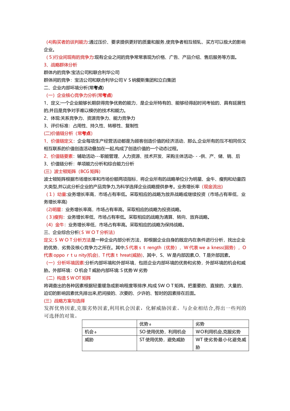 2024年中级经济师工商管理考点总结_第3页