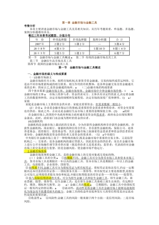 2024年中级经济师金融全章节整合版