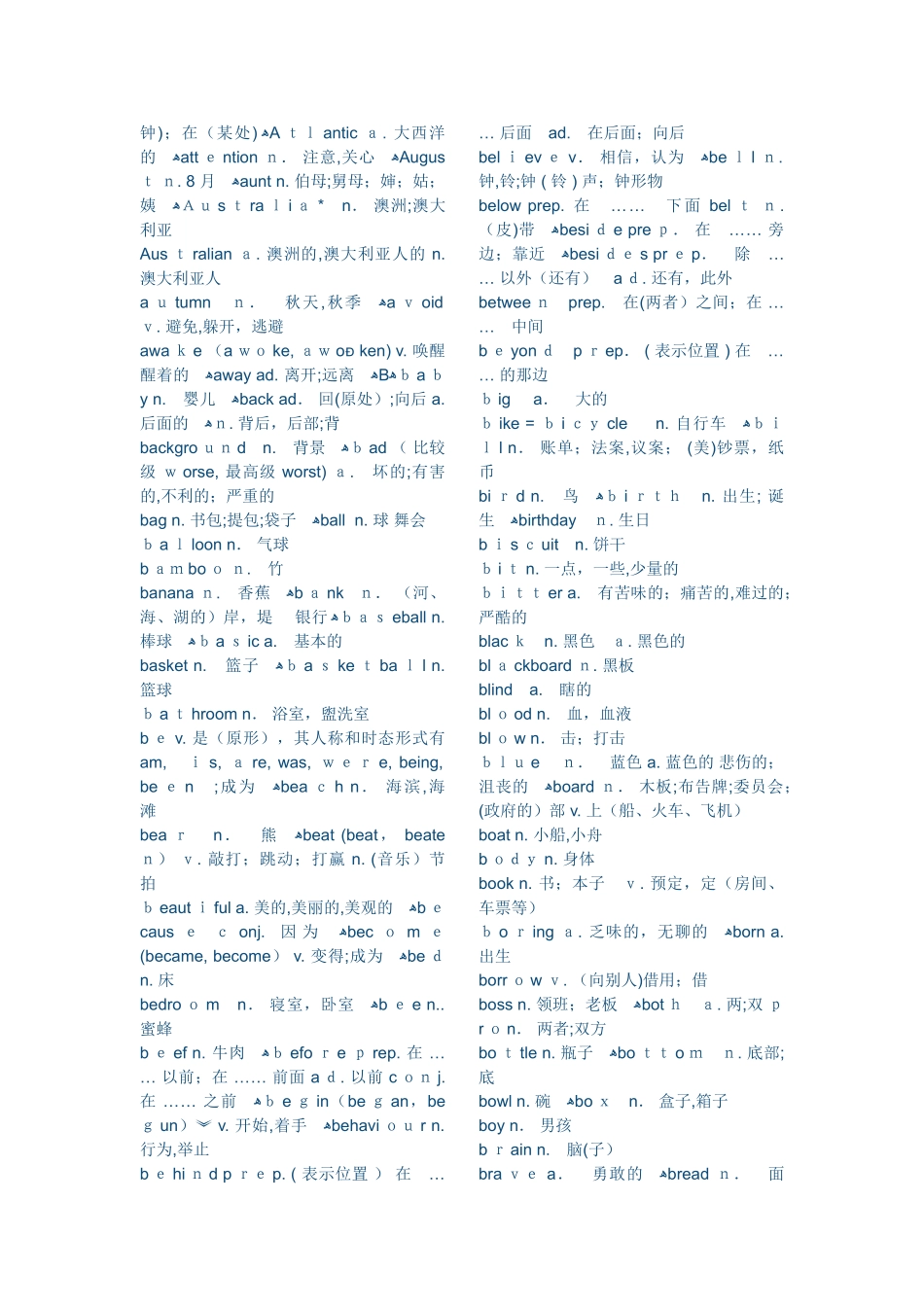 2024年中考英语必背单词_第2页