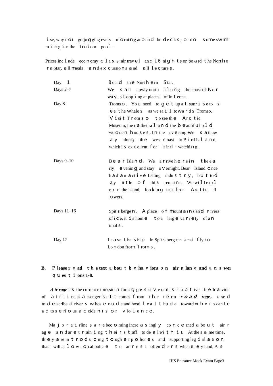 2024年中美国际高中入学考试模拟试卷英语_第3页