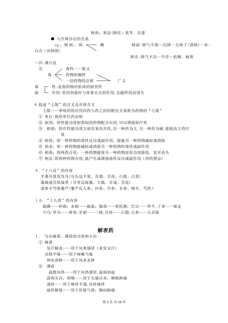 2024年中药学精华笔记章节复习_第3页