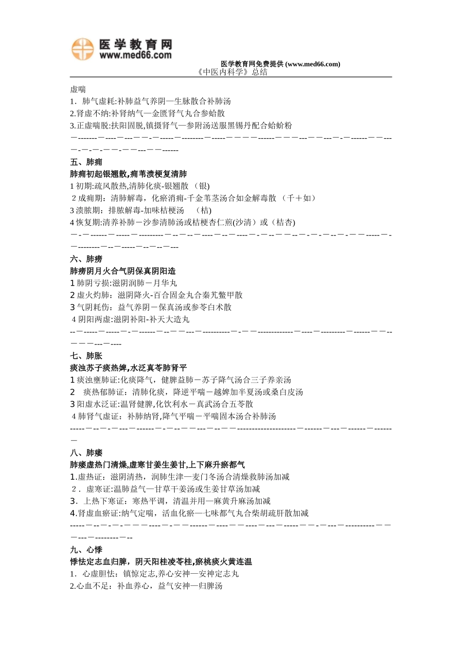 2024年中医执业医师考试必背中医内科学_第2页
