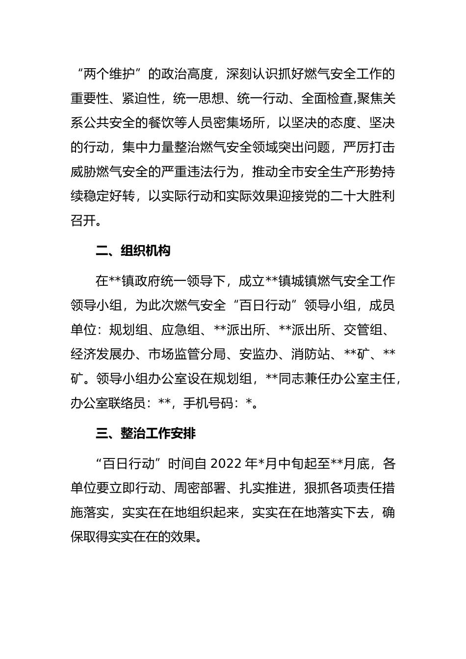 城镇燃气安全整治“百日行动”实施方案_第2页