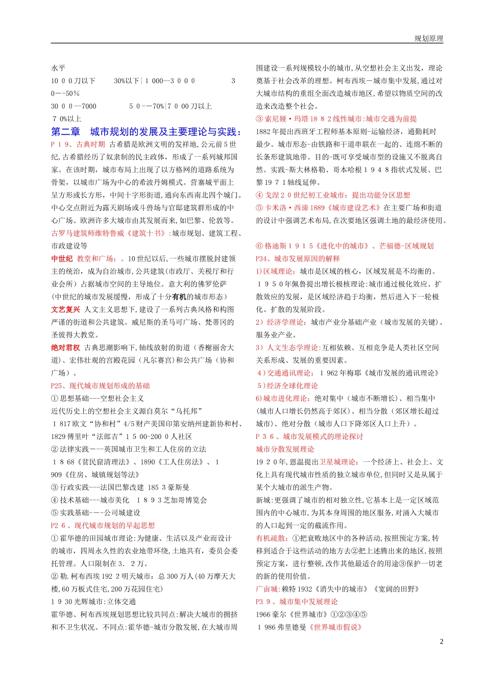 2024年注册城市规划师规划原理背熟必过_第2页