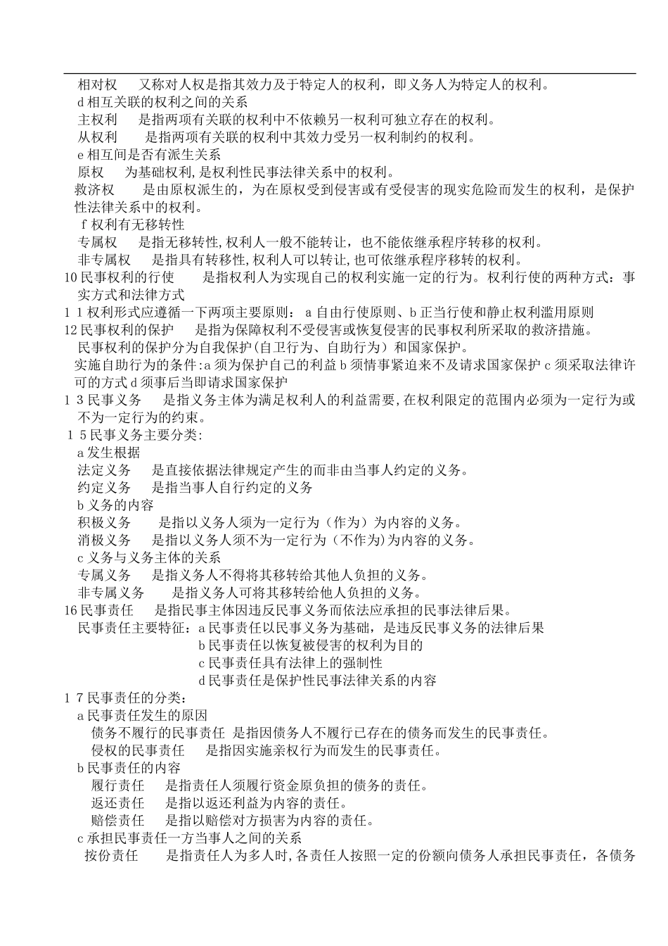 2024年专升本民法重点复习资料_第3页