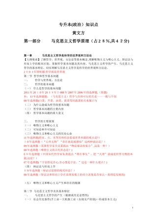 2024年专升本政治知识点