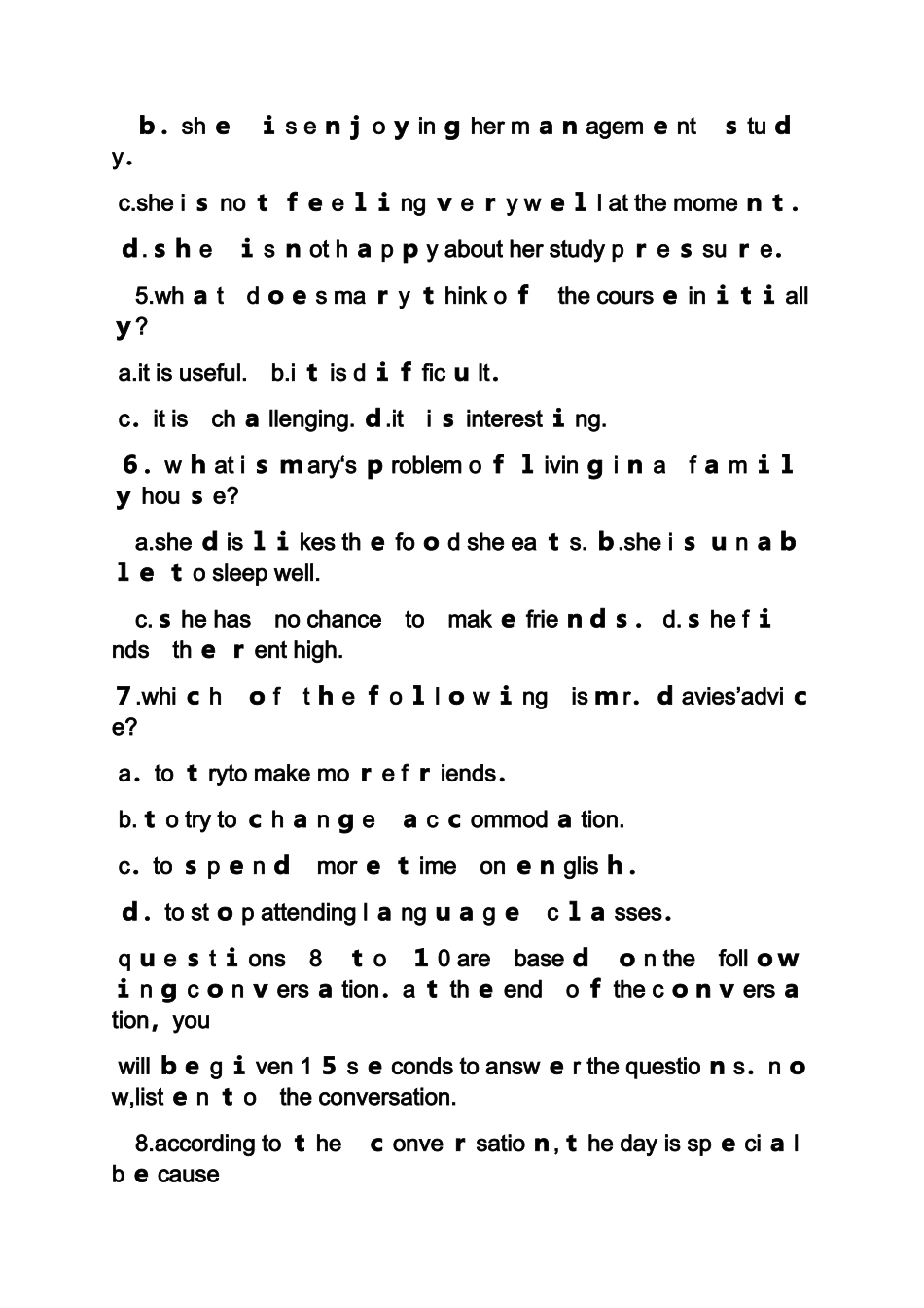 2024年专四历年模拟真题及答案_第3页