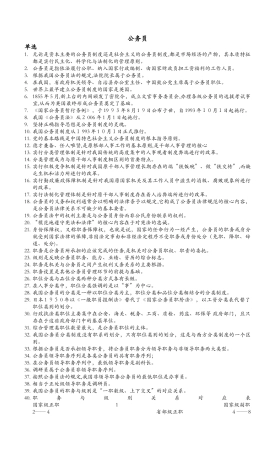 2024年自考公务员制度复习重点