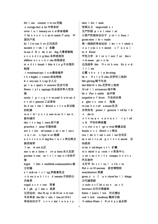 2024年自学考试00087英语互译教程所有大纲单词复习