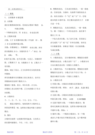 2024年最全面小学数学知识点归纳总结精华版