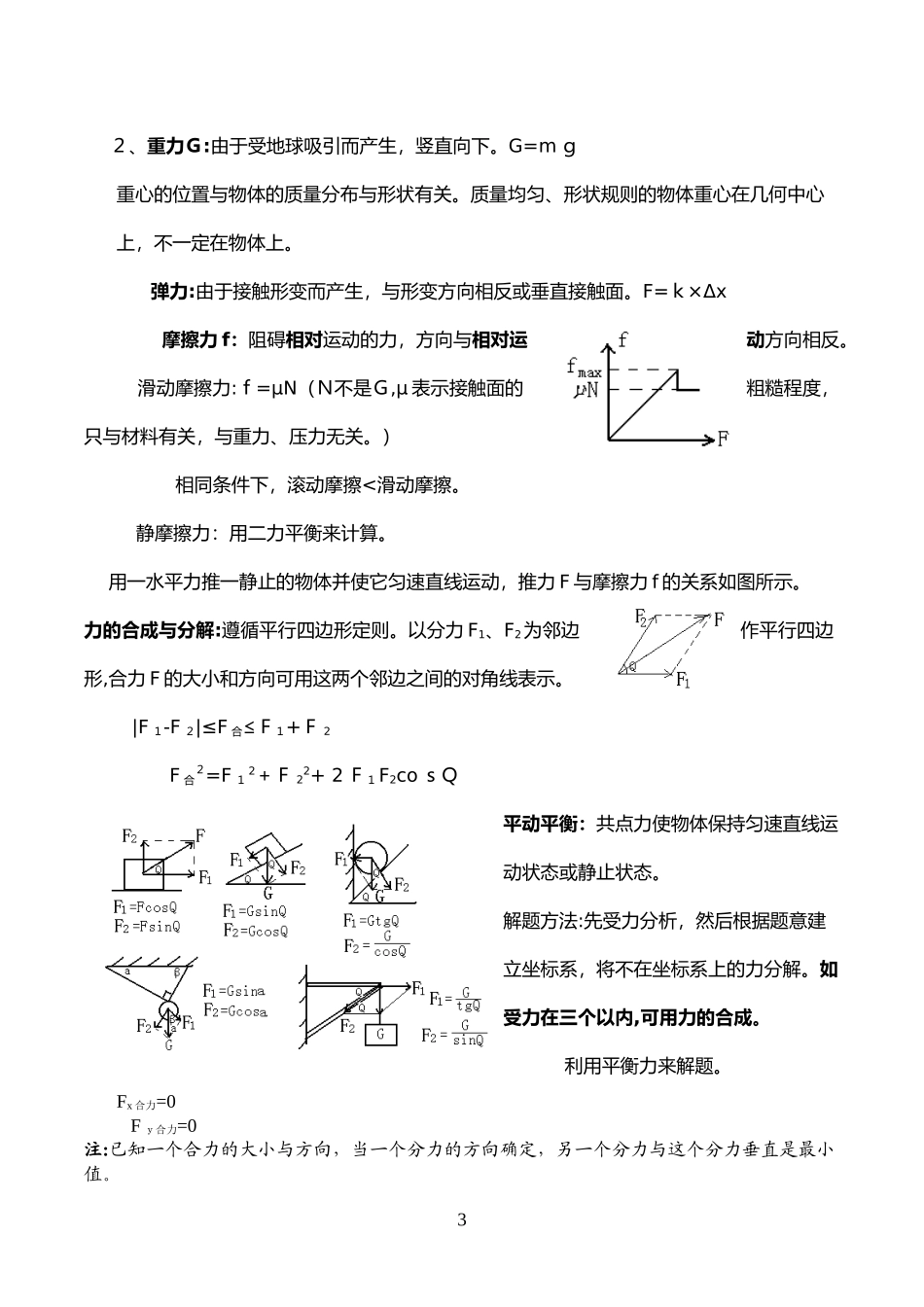 2024年最详细的高中物理知识点总结最全版_第3页