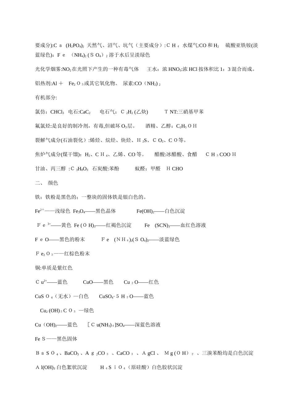 2024年最新高中化学必背知识点归纳总结_第3页