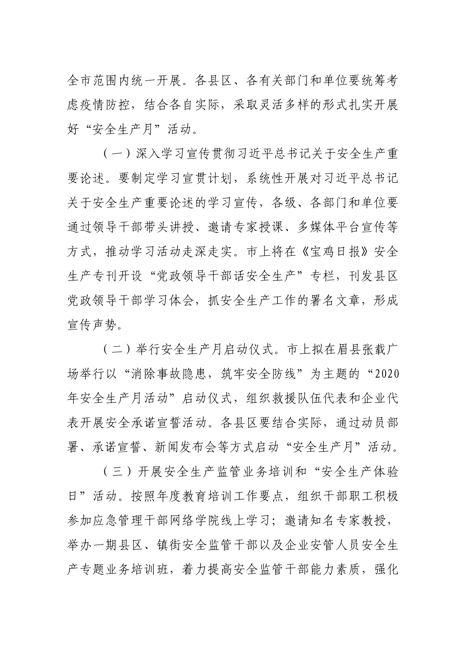 2020年市“安全生产月”和“安全生产万里行”活动方案_第2页