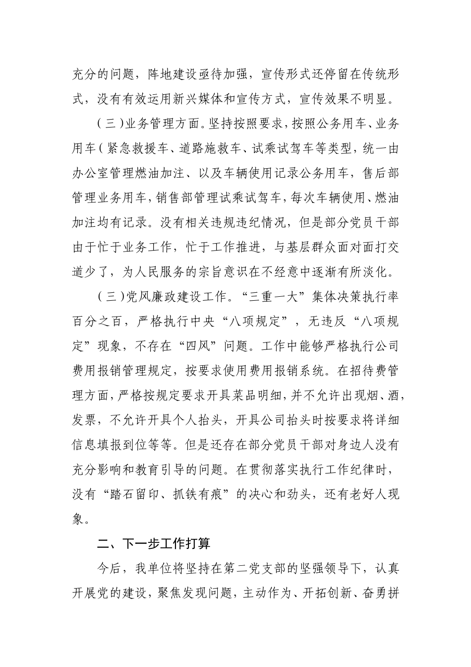 2020年巡察自查工作汇报材料汽车4店_第2页