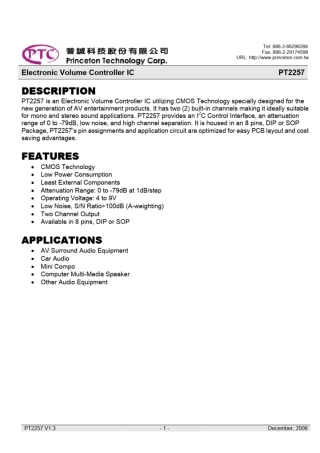 PT2257-SL中文资料