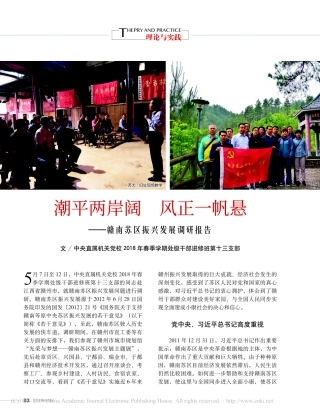 潮平两岸阔风正一帆悬振兴发展调研报告