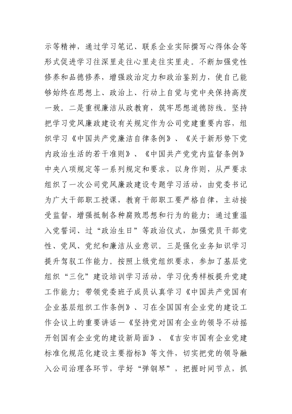 城投公司党委书记2020年度述责述廉情况报告_第2页