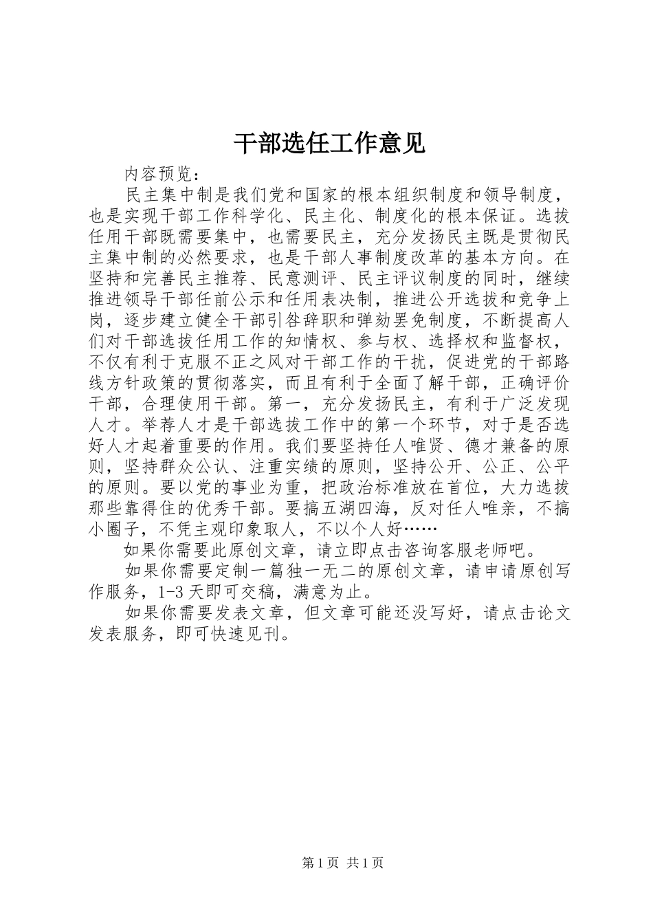 2024年干部选任工作意见_第1页