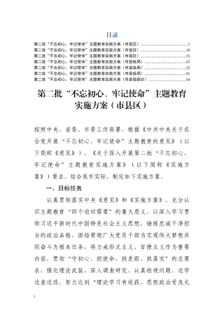 第二批主题教育实施方案篇