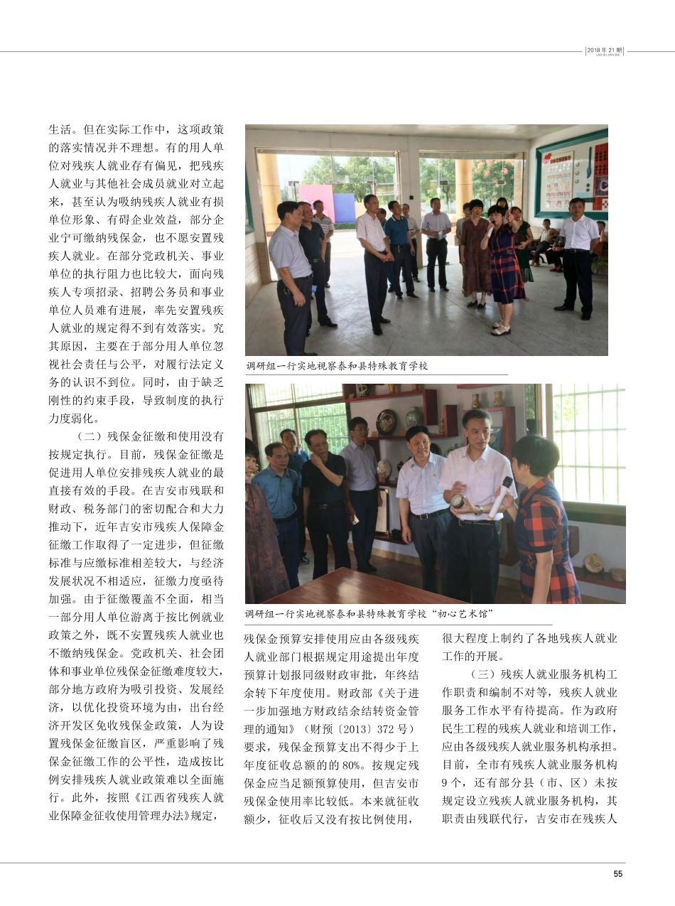 关于促进吉安市残疾人就业工作的调研报告_第3页