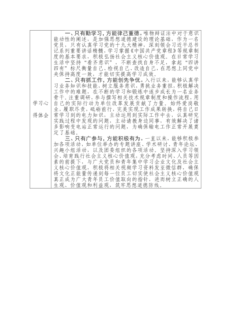 供电公司市级学习标兵申请表_第2页