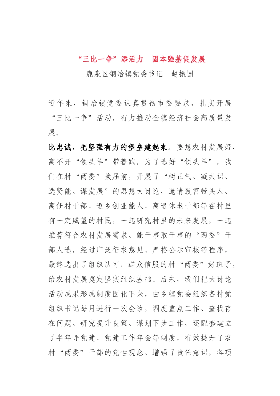 基层党组织书记座谈会发言荟萃_第2页