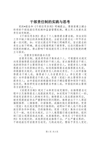 2024年干部责任制的实践与思考