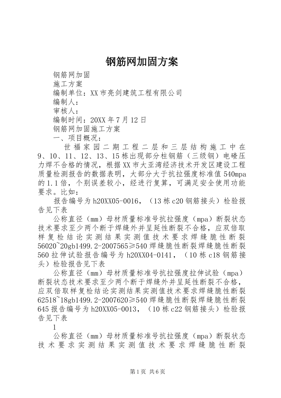 2024年钢筋网加固方案_第1页