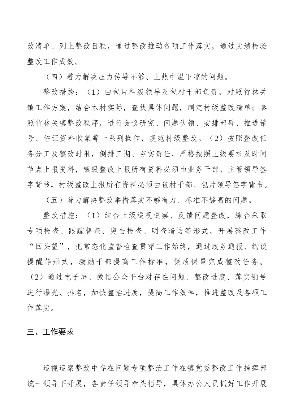 关于专项整治巡视巡察存在问题整改工作方案 (3)_第3页