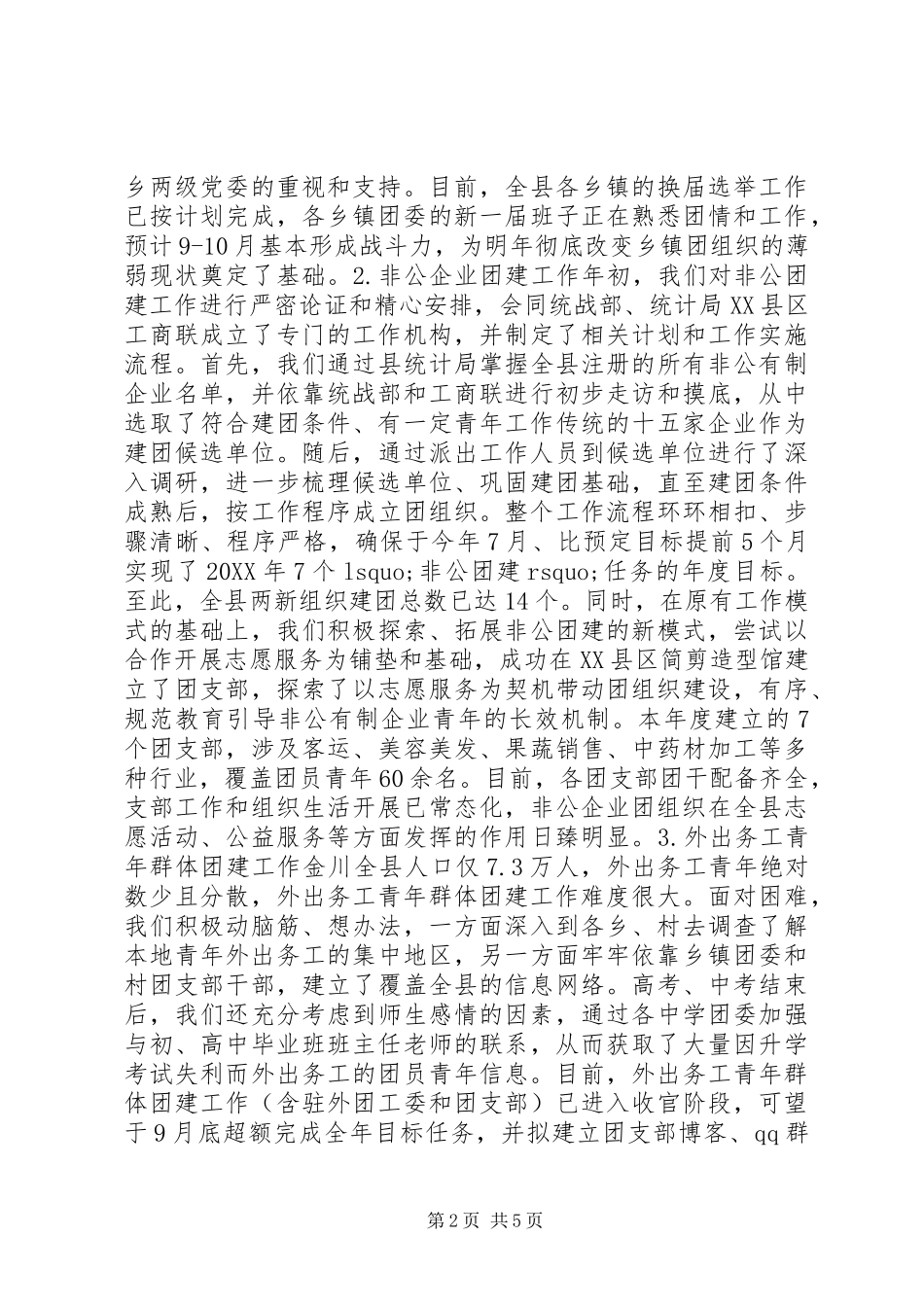 2024年高校挂职团干中期工作总结_第2页