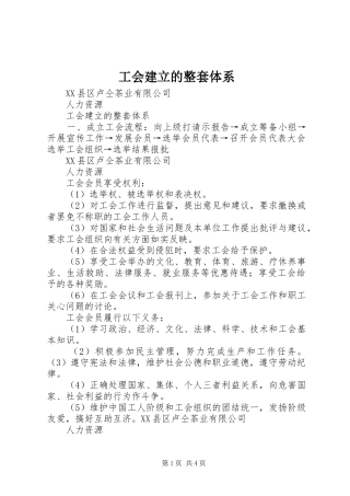 2024年工会建立的整套体系