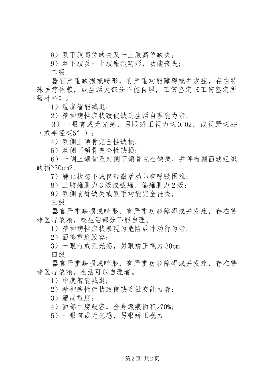 2024年工伤鉴定所需材料_第2页