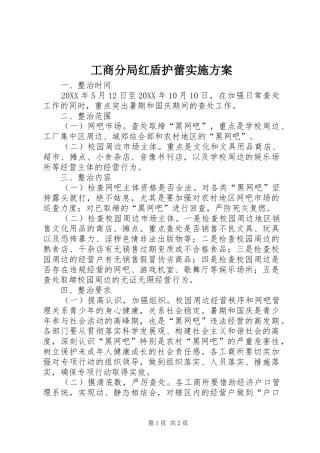 2024年工商分局红盾护蕾实施方案