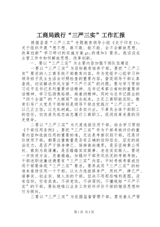 2024年工商局践行三严三实工作汇报