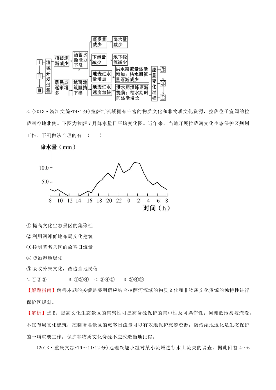高考地理总复习 考点13 区域自然资源综合开发利用（含2013高考真题）_第2页