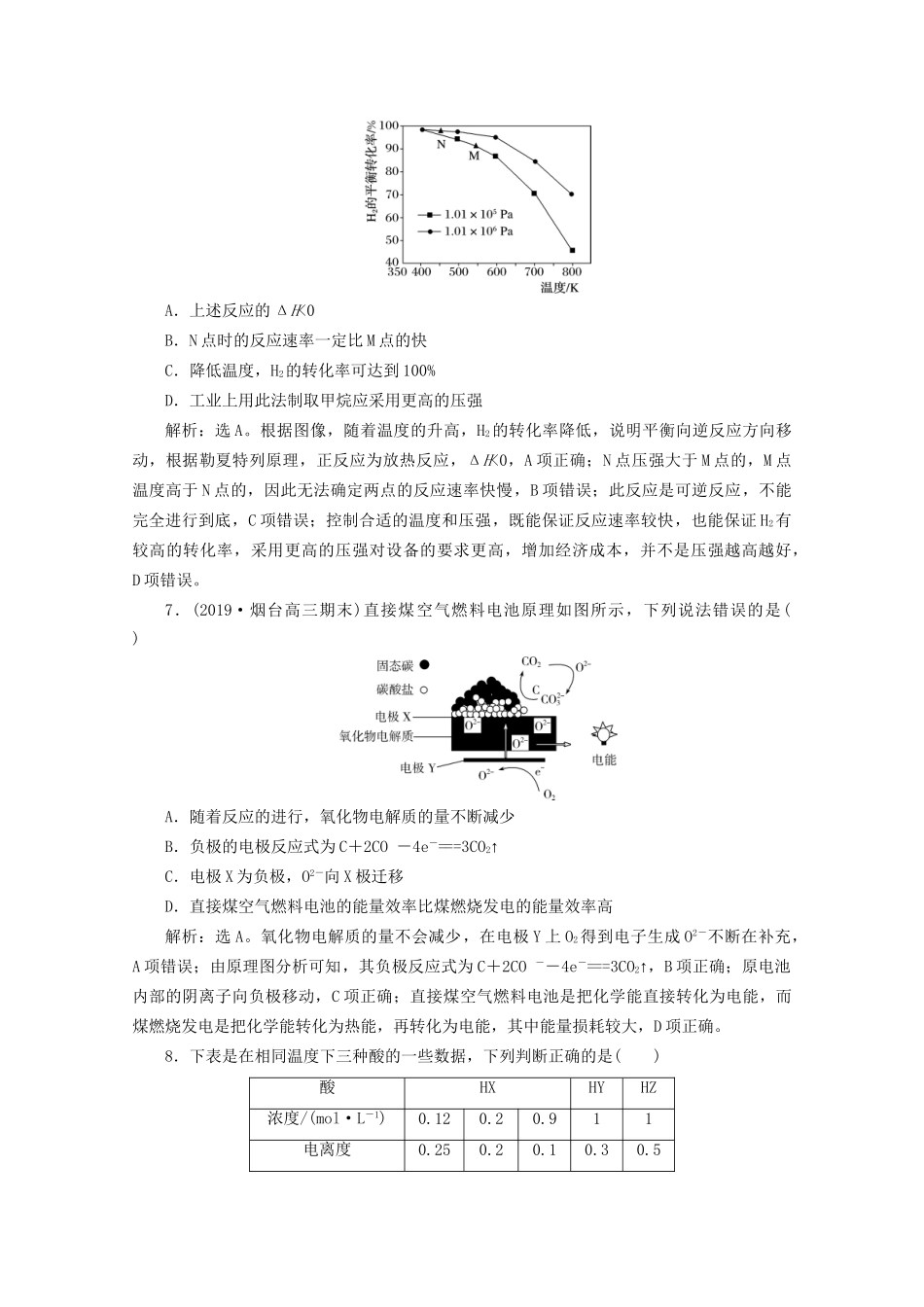 高考化学一轮复习 强化滚动卷（二）（主题3、4）（含解析）试题_第3页