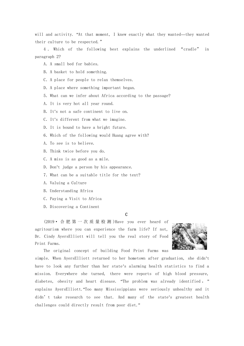 高考英语二轮复习 40分钟阅读提速练4 阅读提速练（四）（含解析）试题_第3页