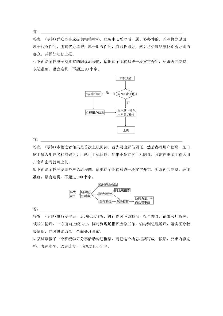 高考语文新增分大一轮复习 专题六 图文转换对点精炼（含解析）试题_第2页