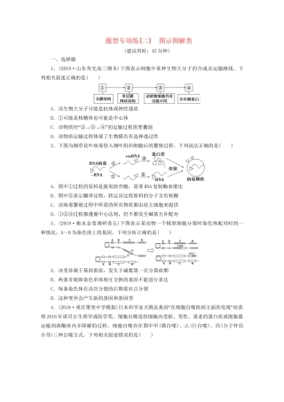 新高考生物三轮复习 题型专项练（二）图示图解类（含解析）试题