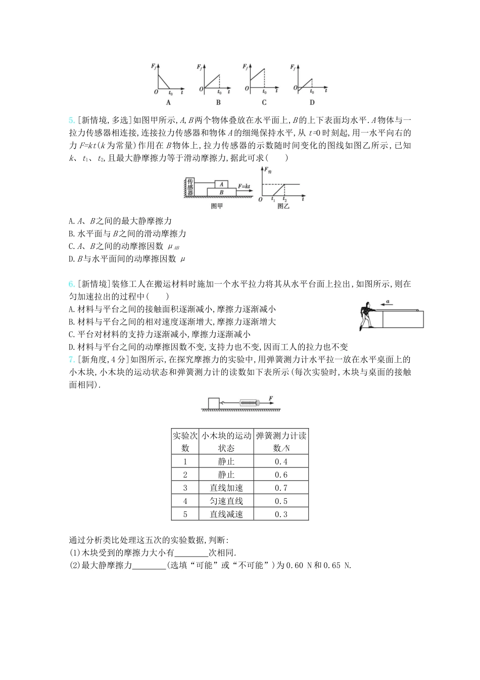 高考物理一轮复习 专题二 相互作用 考点1 常见的几种力精练（含解析）试题_第2页