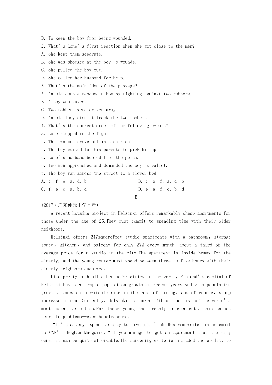 高考英语总复习 微专题训练 第31练 新闻媒体（一）试题_第3页