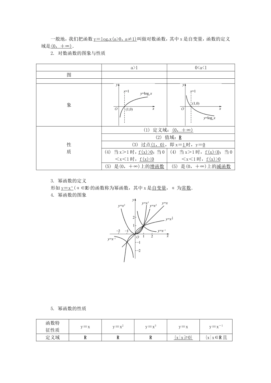 高考数学总复习第二章 函数与导数第9课时 指数函数、对数函数及幂函数_第2页