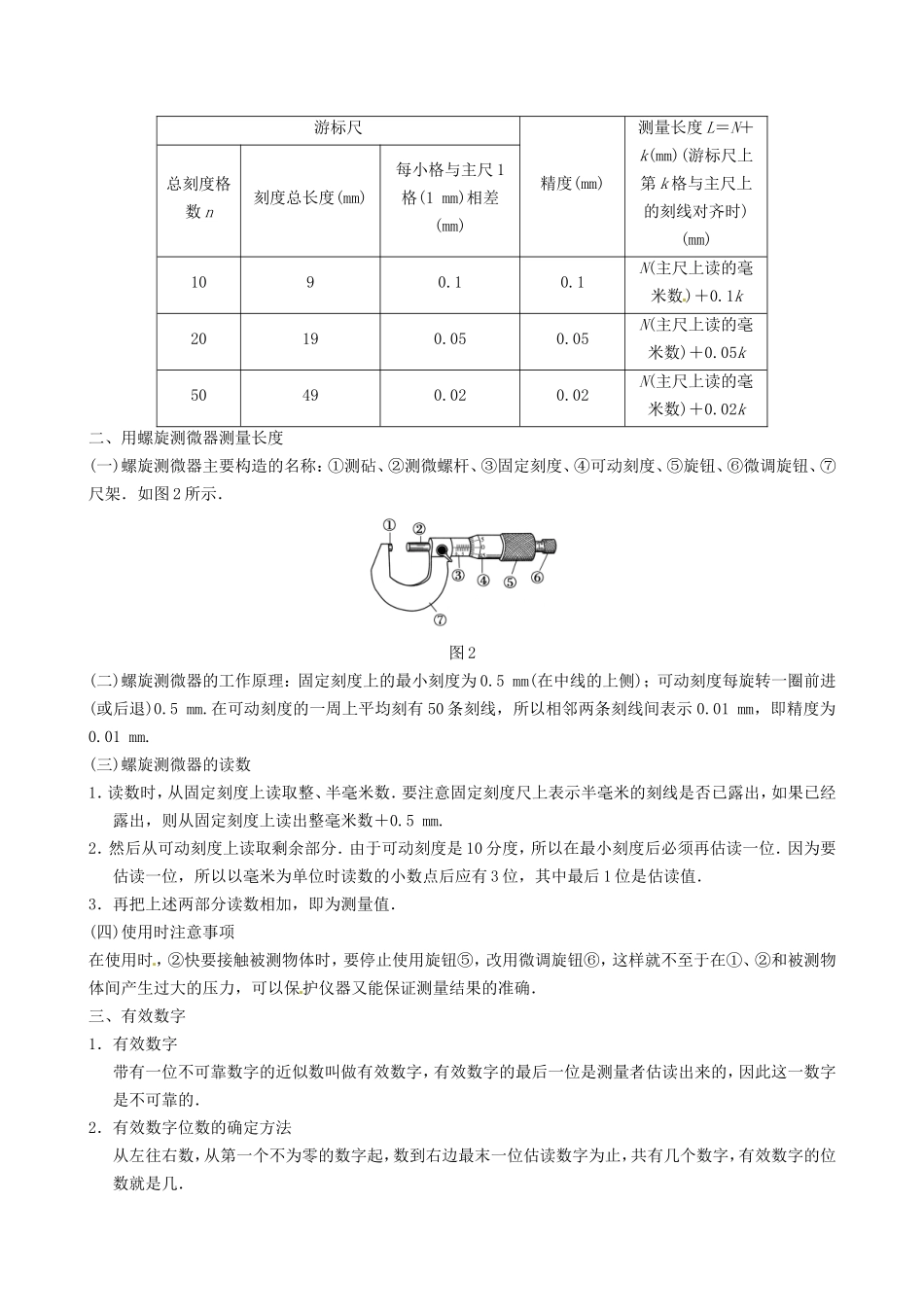 高三物理复习能力提升 第1章 实验1 长度的测量_第2页
