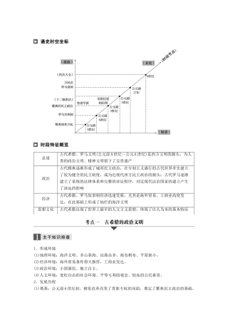高考历史大二轮总复习与增分策略 板块三 世界史 第9讲 古代希腊、罗马文明试题
