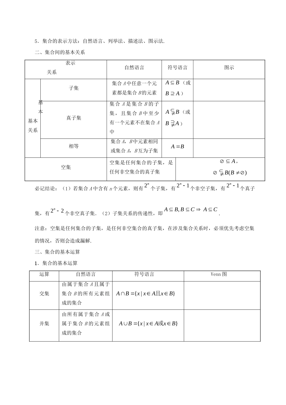 高考数学 考点一遍过 专题01 集合（含解析）文试题_第2页